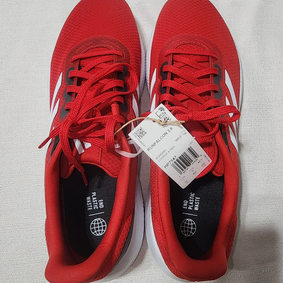 adidas runfalcon 3.0 red men size 12 - Picture 7 of 9